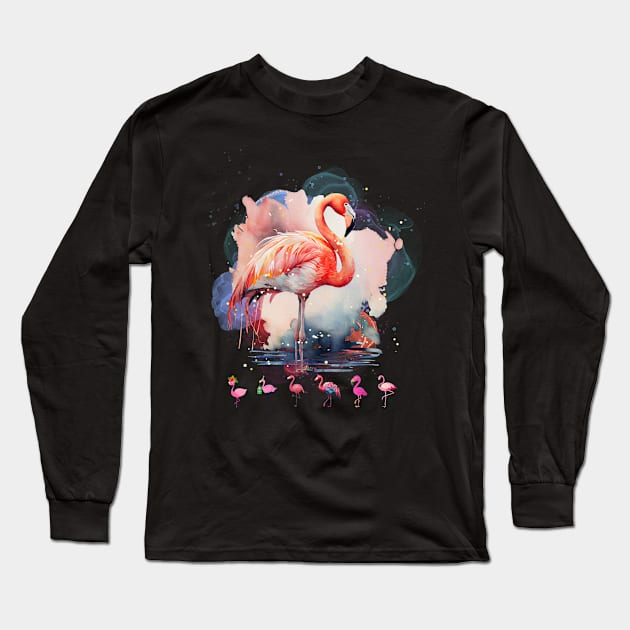 Flamingos lover Long Sleeve T-Shirt by Funtomass